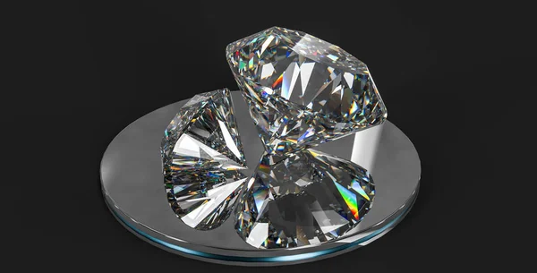 Jóia de diamante de luxo, renderização 3d — Fotografia de Stock