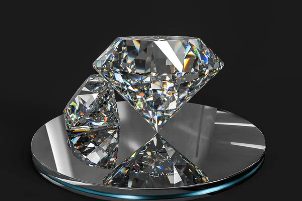 Lyx diamant pärla, 3D-rendering — Stockfoto