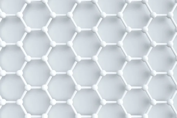 Linhas articulares hexagonais, renderização 3d — Fotografia de Stock