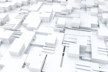 3D Rendering, küpler kurulu yapısı, devre arka plan