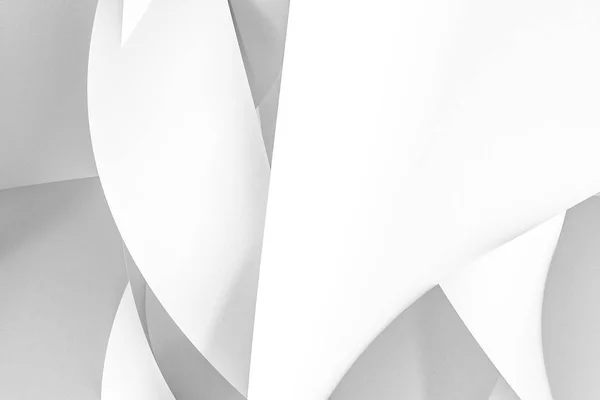 3d 렌더링, 흰색 부드러운 곡선 배경 — 스톡 사진