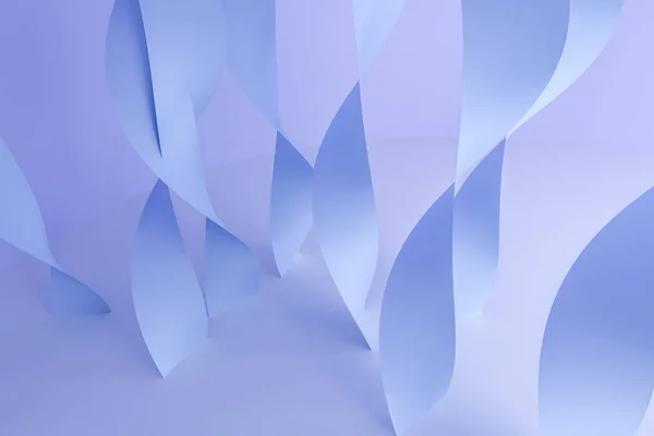Απεικόνιση 3D, μοβ λεία καμπύλες — Φωτογραφία Αρχείου