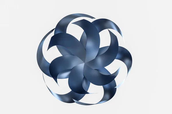 3d renderöinti, sininen koristeellinen kukka, taiteellinen tausta — kuvapankkivalokuva
