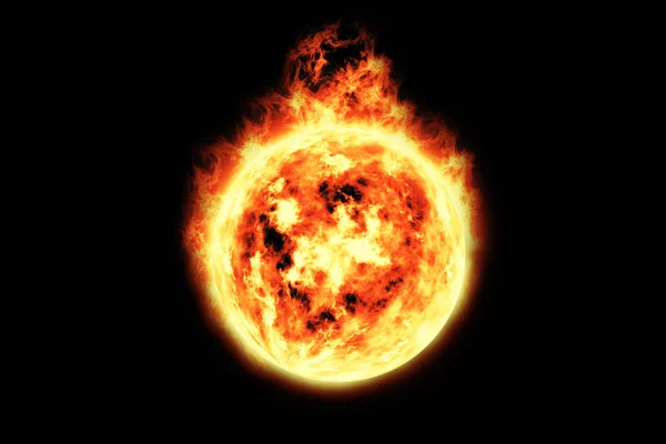 3D-rendering, Fireball, flammande eld — Stockfoto