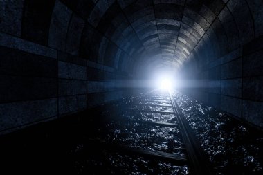 Mağaradaki demiryolu, perspektif arka planı