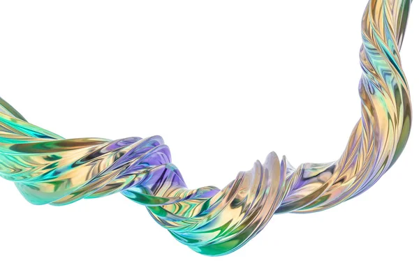 3d rendering, fargerik transparent silke – stockfoto