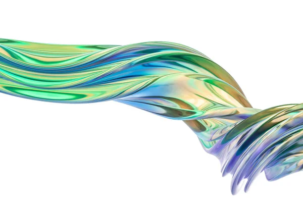 3d rendering, fargerik transparent silke – stockfoto