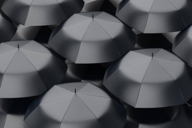 3d render, beyaz arka plan ile şemsiye