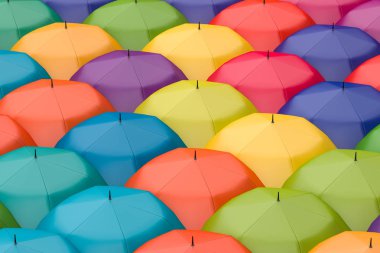 3d render, beyaz arka plan ile şemsiye