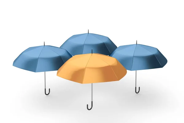 3d render, beyaz arka plan ile şemsiye — Stok fotoğraf