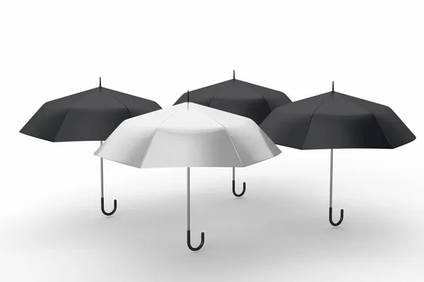 Representación 3d, el paraguas con fondo blanco — Foto de Stock