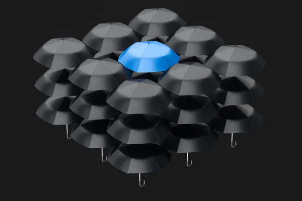 3D απόδοση, η ομπρέλα με λευκό φόντο — Φωτογραφία Αρχείου