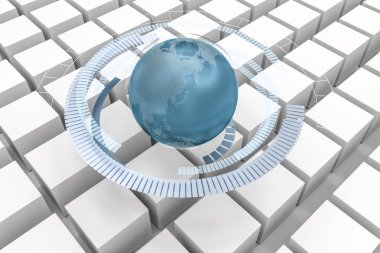 Hud elemanları ile 3d işleme, veri ve toprak grafikleri