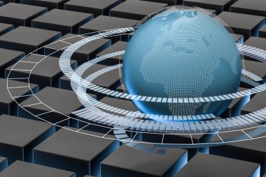 Hud elemanları ile 3d işleme, veri ve toprak grafikleri