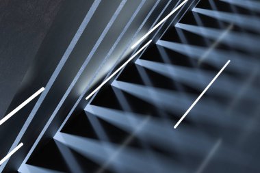 3d render, koyu yaratıcı çokgen elemanları