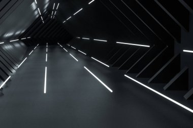 3d render, koyu yaratıcı çokgen elemanları