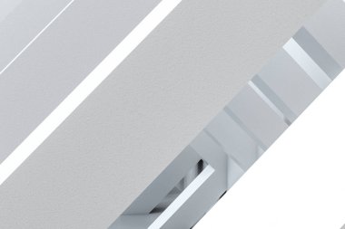 3d render, beyaz iç bina yapısı