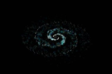 3d rendering, the magnificent spiral nebula. The universe background. clipart