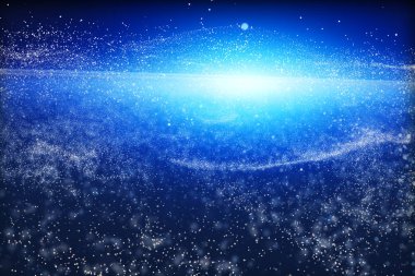 3d render, muhteşem spiral bulutsu. Evrenin arka planı.