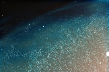 3d render, muhteşem spiral bulutsu. Evrenin arka planı.