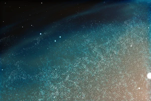 Renderowanie 3D, wspaniała Mgławica spiralna. Tło wszechświata. — Zdjęcie stockowe