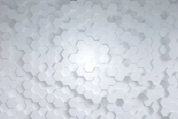 3D 렌더링, 흰색 삼각형 큐브 — 스톡 사진