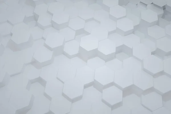 Redare 3D, cuburi triunghiulare albe — Fotografie, imagine de stoc