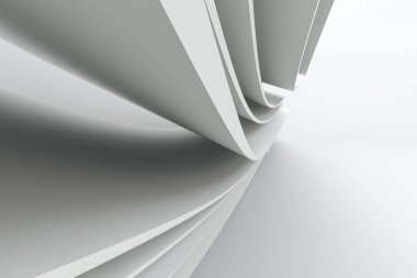 3d işleme, eğri yüzey ve ışık arka plan