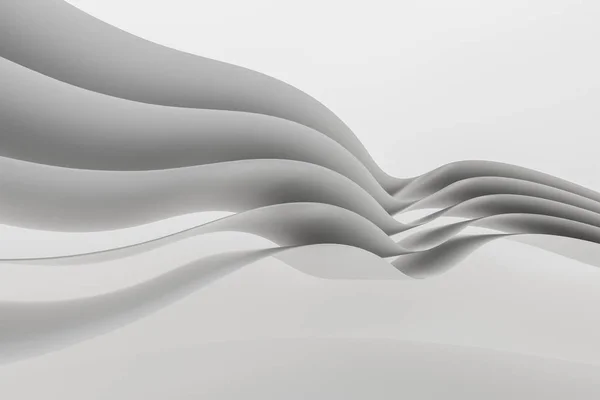 Representación 3d, superficie de la curva y fondo de luz — Foto de Stock