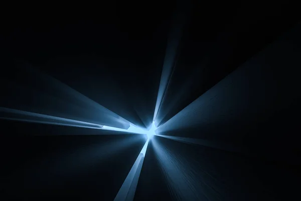 Rendering 3d, sfondo scuro, mattoni a cubo con effetto luce. Computer sfondo digitale . — Foto Stock