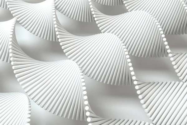 Rendu 3d, l'ADN en spirale se composent de lignes . — Photo