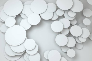 3B işleme, daire çerçevesi kartı şablonu