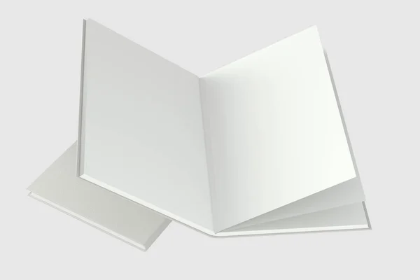 Lo sfondo del notebook di apertura vuoto, rendering 3d . — Foto Stock