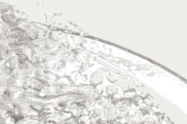 Yaratıcı şekiller, 3d render ile saflık sıçramasüt.