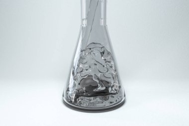 Laboratuvarda kimyasal aletler ve reaktifler, 3d render