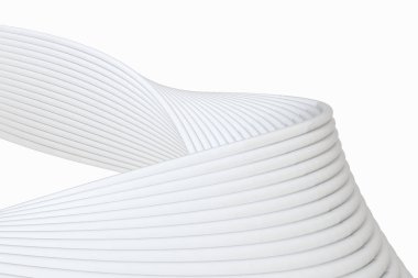 Mobius halkası geometrik figürünün sanal görüntüsü, 3D görüntüleme