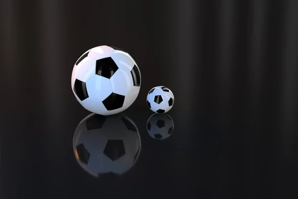 Futebol e cenas de arena indoor, renderização 3d . — Fotografia de Stock