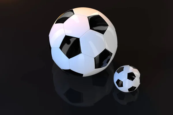 Fotbalové a vnitřní scény, 3D vykreslování. — Stock fotografie