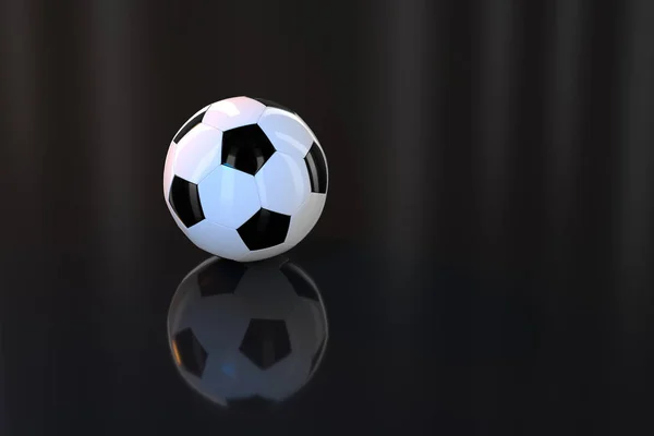 Futbol ve kapalı alan sahneleri, 3D görüntüleme. — Stok fotoğraf
