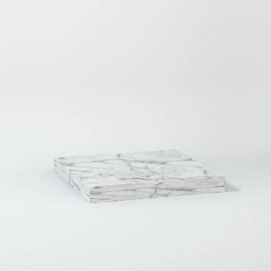 Kare platform, sağlam renk arkaplanı, 3d görüntüleme.
