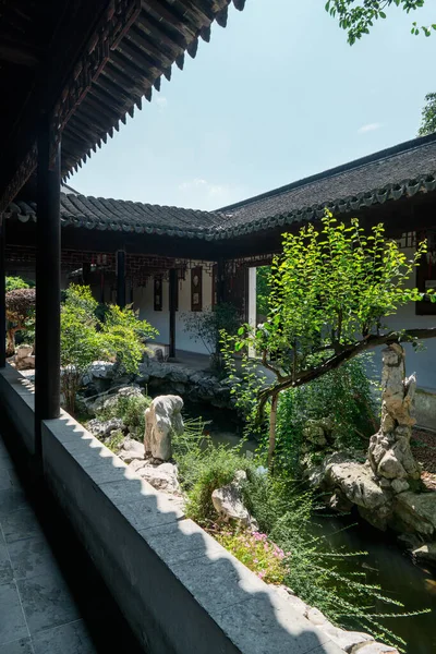 Αρχαίος Παραδοσιακός Κήπος Suzhou Κήπο Στην Κίνα Φωτογραφία Suzhou China — Φωτογραφία Αρχείου