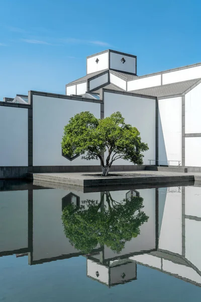 Vista Arquitetura Museu Suzhou Tiro Suzhou China — Fotografia de Stock