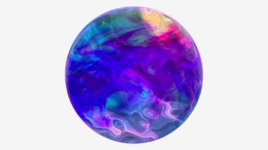 Beyaz arkaplan ve 3 boyutlu rengarenk resim deseni.