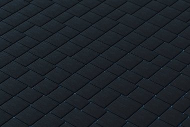 Parlak çizgileri olan fayans küpleri, 3 boyutlu görüntüleme. Bilgisayar dijital çizimi.