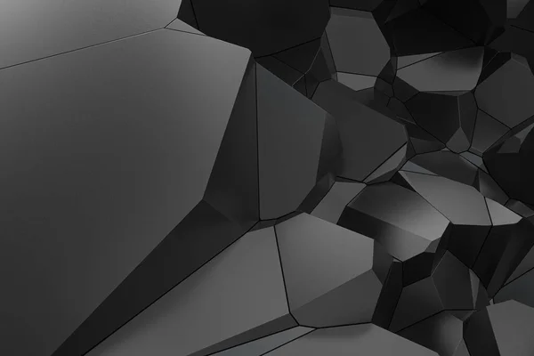 Ρωγμή Τρύπα Στο Σκοτεινό Μεταλλικό Τοίχο Απόδοση Ψηφιακό Σχέδιο Υπολογιστή — Φωτογραφία Αρχείου