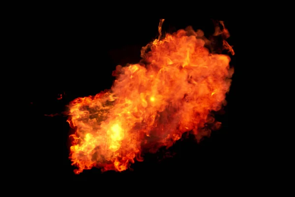 Brennende Flamme Mit Dunklem Hintergrund Rendering Digitale Computerzeichnung — Stockfoto