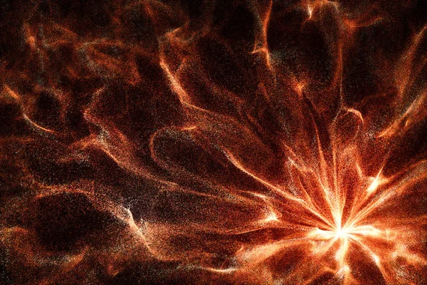 赤い流れの粒子 抽象的な背景 3Dレンダリング コンピュータ デジタル ドローイング — ストック写真