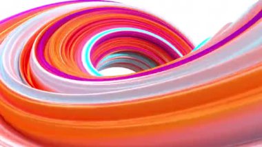 Renkli yuvarlak geometri, eğim eğrisi arkaplan, 3d oluşturma.