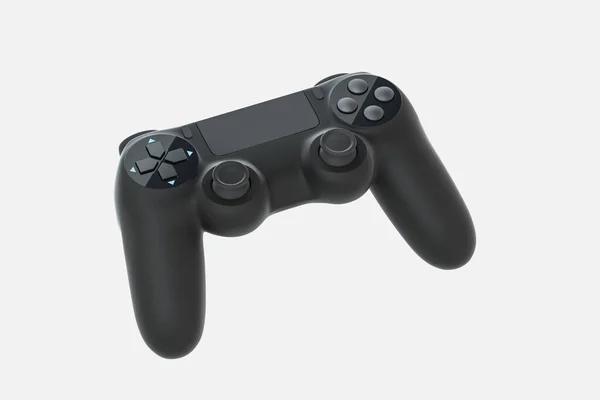 Klassieke Game Pad Met Witte Achtergrond Rendering Digitale Computertekening — Stockfoto