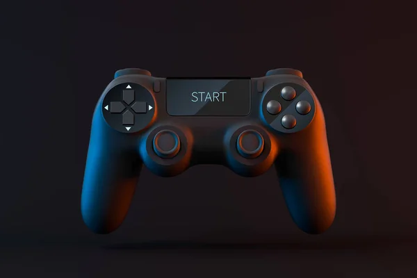 Game Pad Con Start Sullo Schermo Rendering Disegno Digitale Del — Foto Stock